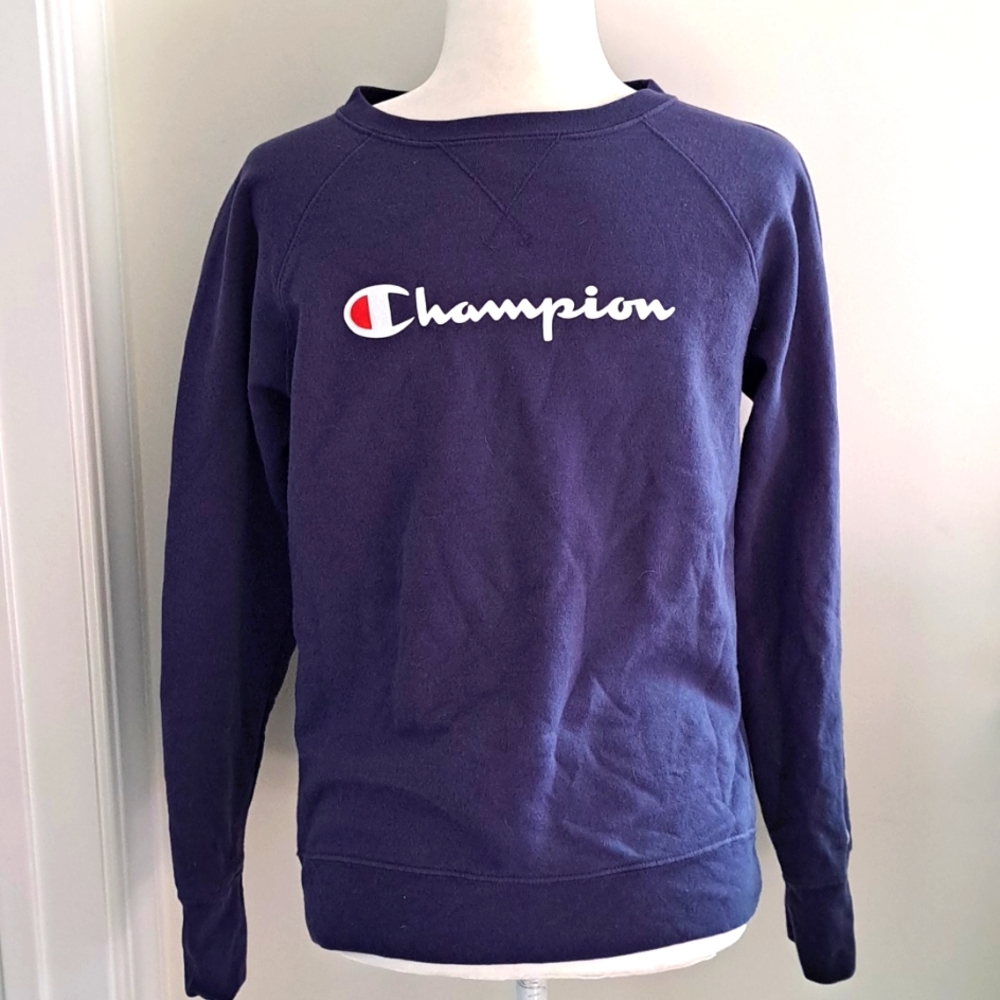 Men's Blue Champion Crewneck Sweatshirt size Small